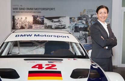 Milagros Caiña-Andree, hace unos días en el salón de exposiciones de BMW en Be