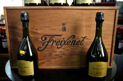 Botellas de Freixenet