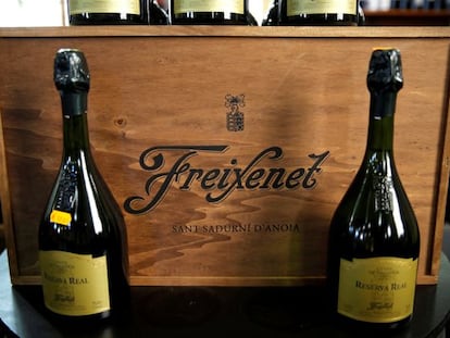 Botellas de Freixenet