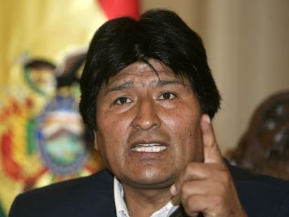 El presidente de Bolivia, Evo Morales