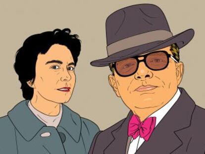 Nelle Harper Lee y Truman Capote.