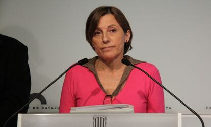 La presidenta del Parlament, Carme Forcadell.