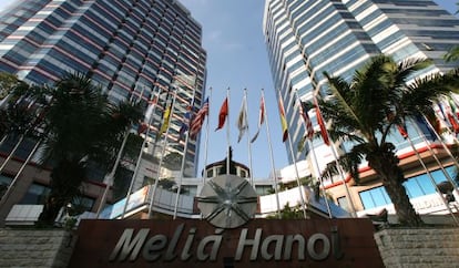 Hotel Meliá en el centro de Hanoi, capital de Vietnam.
