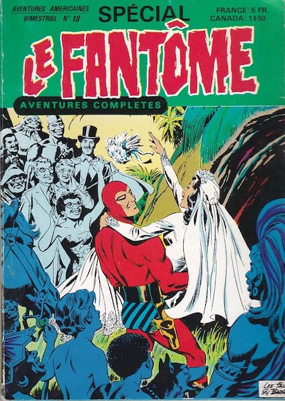 La boda de Diana Palmer y El Hombre Enmascarado, en la portada de la versión francesa del cómic.