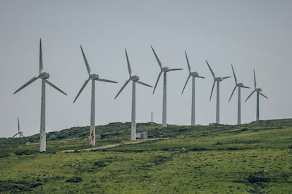 Un parque eólico en la provincia de A Coruña.