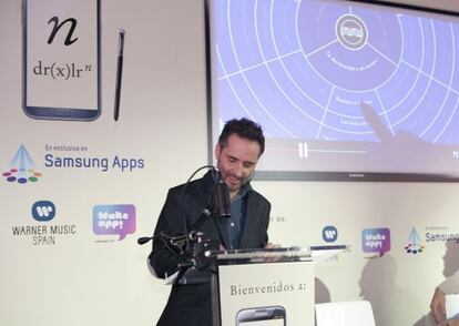 Jorge Drexler en la presentación de su nueva 'app', 'n'.