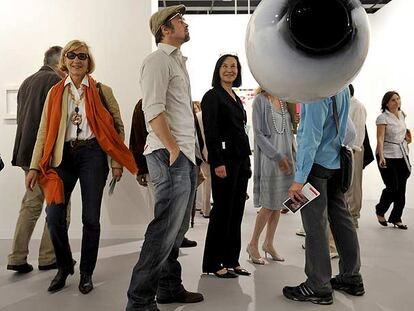 Brad Pitt, en las galerías de la Art Basel