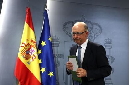 El ministro de Hacienda, Cristóbal Montoro.