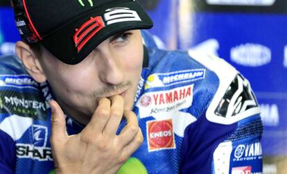 Jorge Lorenzo, en el circuito de Cheste.