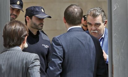 Juan Soler, a la salida este miércoles de los juzgados de Valencia.