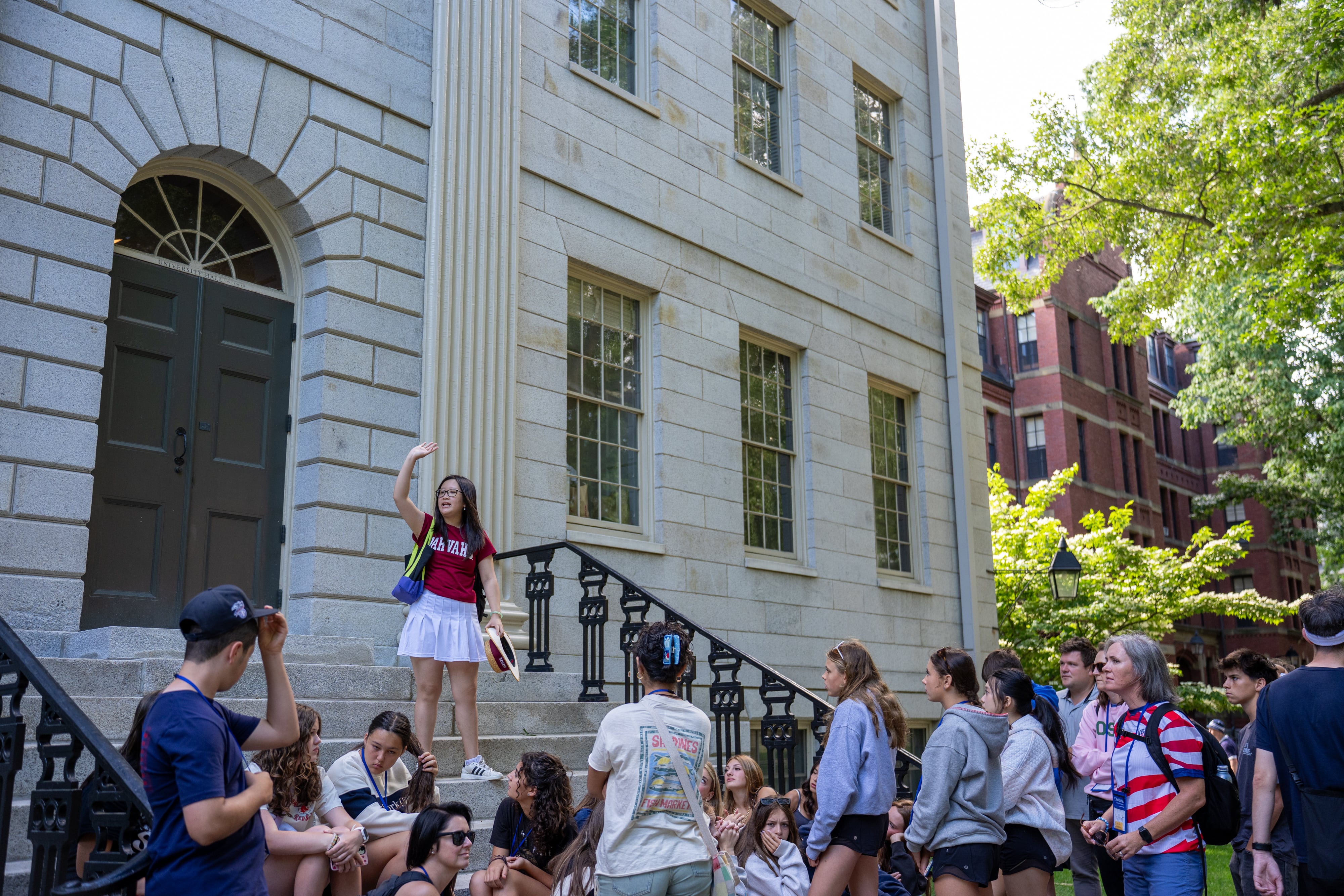 Estudiantes de Harvard, el 8 de junio.