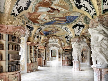 Biblioteca benedictina de la abadía de Metten (Alemania).