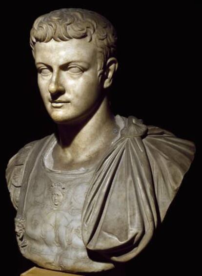 Busto del emperador romano conocido como Calígula.