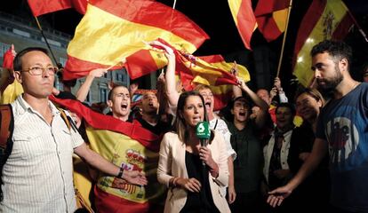 Manifesta&ccedil;&atilde;o no centro de Barcelona