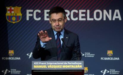 El president del FC Barcelona, Josep Maria Bartomeu, en una imatge d'arxiu.