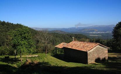 Vista de las inmediaciones del municipio O Rosal, en la provincia de Pontevedra, Galicia.