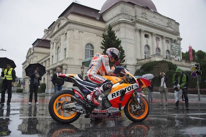 M&aacute;rquez, en Graz, en un acto de promoci&oacute;n del GP de Austria. 