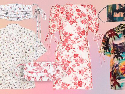 Conjuntar la mascarilla con la camisa o el coletero: la primera tendencia de la desescalada