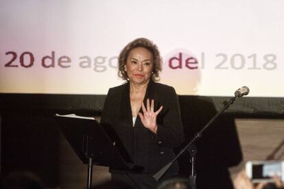 La maestra Elba Esther Gordillo en agosto pasado. 