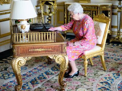 La reina Isabel II, enviando un tuit de agradecimiento por su 90 cumpleaños.