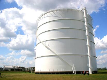 Planta de almacenamiento de Gas Natural Fenosa en General Rodríguez, provincia de Buenos Aires.