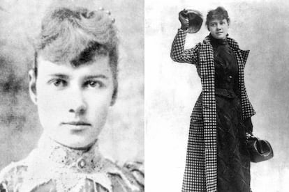 Nellie Bly (1864-1922)

Bajo este seudónimo se encontraba Elizabeth Jane Cochran, una pionera del periodismo de investigación que antes de meterse a corresponsal de guerra escribió para el New York World de Joseph Pulitzer dos reportajes que la harían célebre: una investigación para denunciar las condiciones deplorables de un psiquiátrico de Nueva York (se hizo internar haciéndose pasar por una enferma) y el récord que batió en dar la vuelta al mundo en menos de 80 días. Viajó a Europa y cubrió la Primera Guerra Mundial desde el Frente Este.