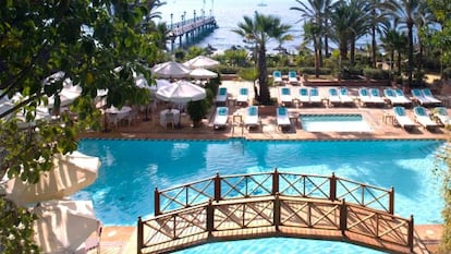 El Beach Club del hotel Marbella Club.