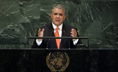 El presidente de Colombia, Iván Duque.