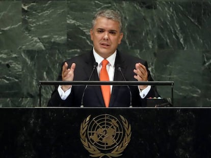 El presidente de Colombia, Iván Duque.