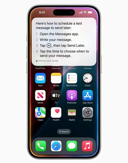 Uso de IA en la aplicación mensajes de los iPhone