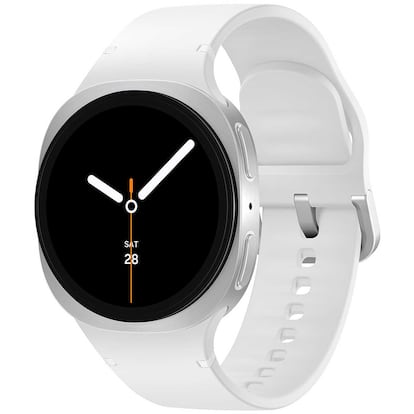 Samsung Galaxy Watch8 de color blanco