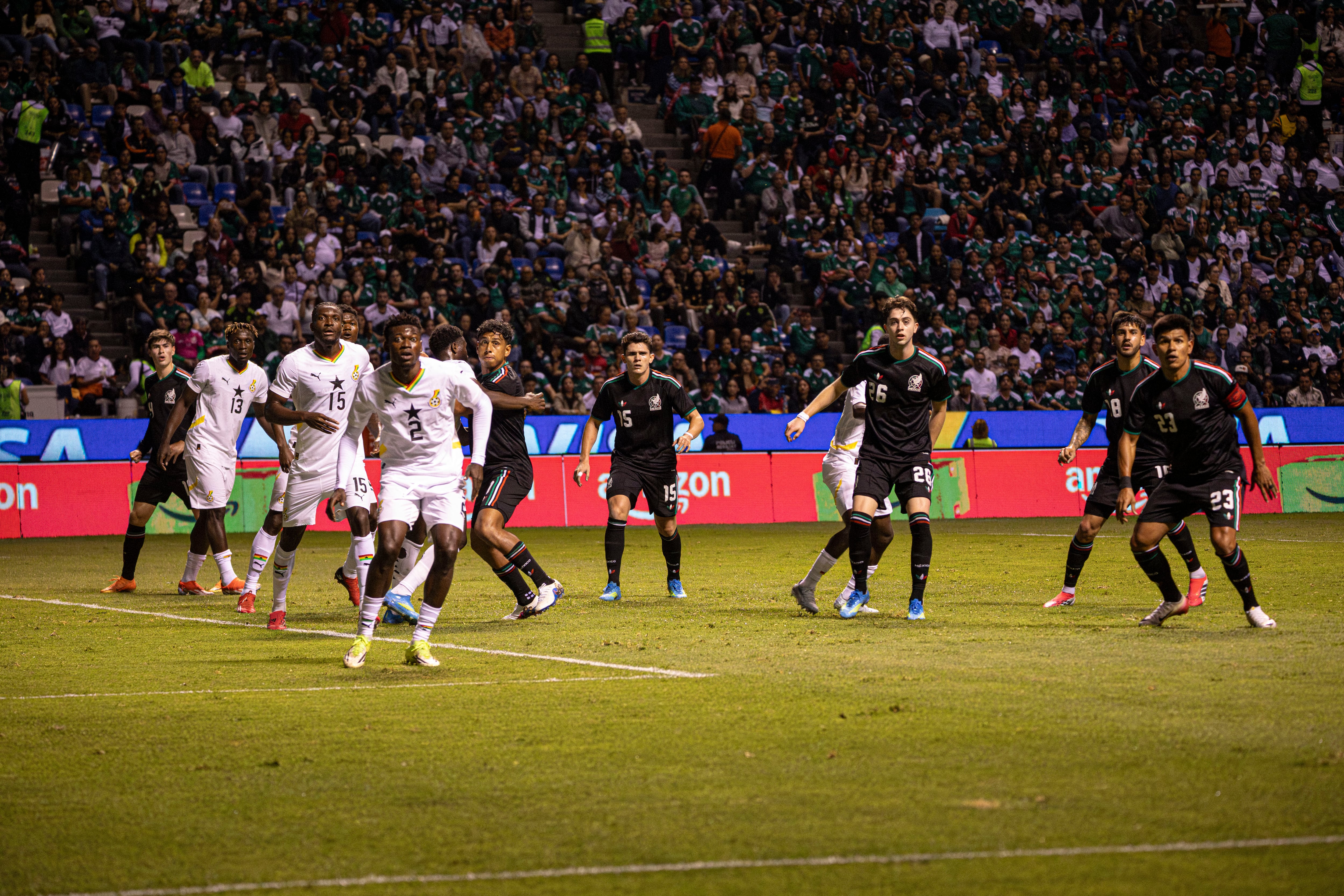 Juego amistoso México contra Ghana, en el estadio Cuahutémoc, en Puebla (México), el 22 de mayo.
