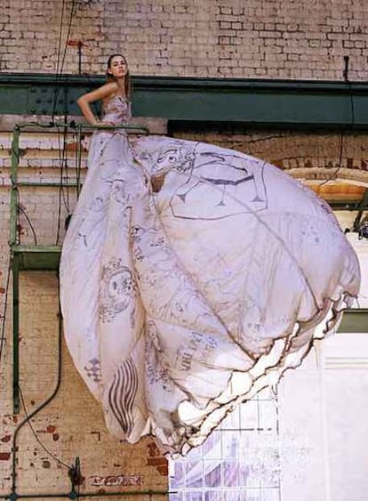 Uno de los 23 vestidos que se exhibirán desde el miércoles en The Wapping Project.