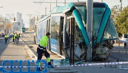 El tramvia accidentat.