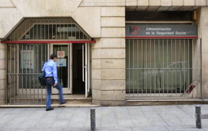 Oficina de la Seguridad Social en el centro de Madrid.