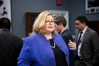 La administradora de GSA, Emily Murphy, durante una audiencia en el 2019.