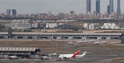 Vista del aeropuerto de Madrid-Barajas.
