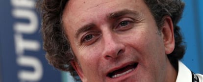 Alejandro Agag, CEO de Formula-e, durante una entrevista con Reuters