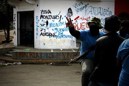 Forças do Governo circulam na Cidade de Masaya (Nicarágua), no dia 18 de julho.