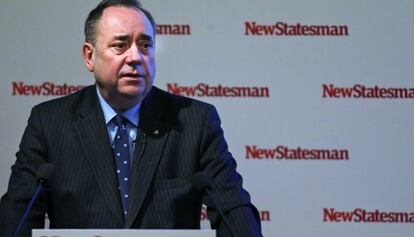 El primer ministro escocés, Alex Salmond, este martes en Londres.