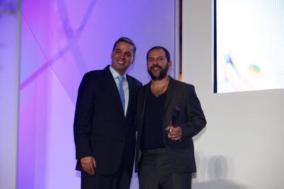 El chef Enrique Olvera, durante la gala de premios