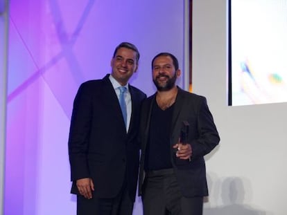 El chef Enrique Olvera, durante la gala de premios