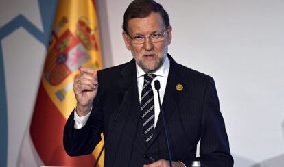 Mariano Rajoy, durante una rueda de prensa en la cumbre del G20.