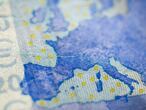 Macro detail of euro currency money banknote: 20 euros (Sabadell - Fondos de Recuperación Europeos)