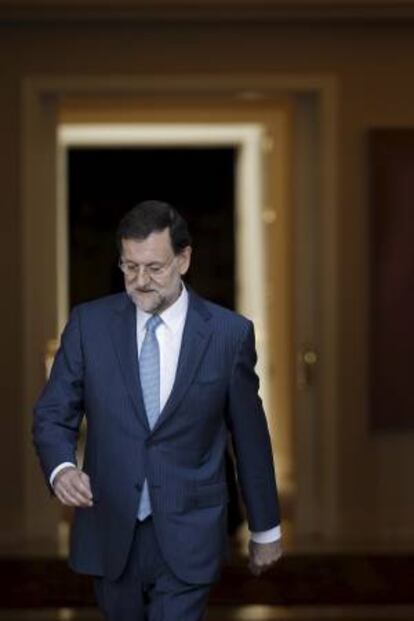 Mariano Rajoy en el Palacio de la Moncloa. EFE/Archivo