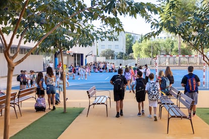 Inicio del curso escolar en el colegio púbico Vicent Marçà de Castellón, el pasado año.