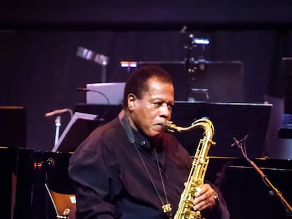 Wayne Shorter toca el saxofón el pasado 7 de julio en el festival de jazz de Rotterdam, Holanda.