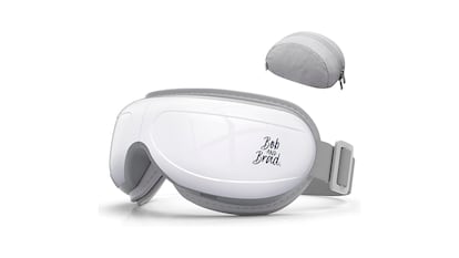 Gafas de masaje ocular sobre fondo blanco.