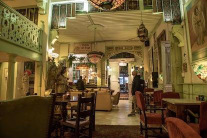 Interior de La Posada del Ángel, en Lima, donde llegó a actuar Joaquín Sabina.