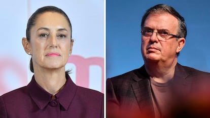 Claudia Sheinbaum y Marcelo Ebrard, aspirantes a la candidatura presidencial de Morena.